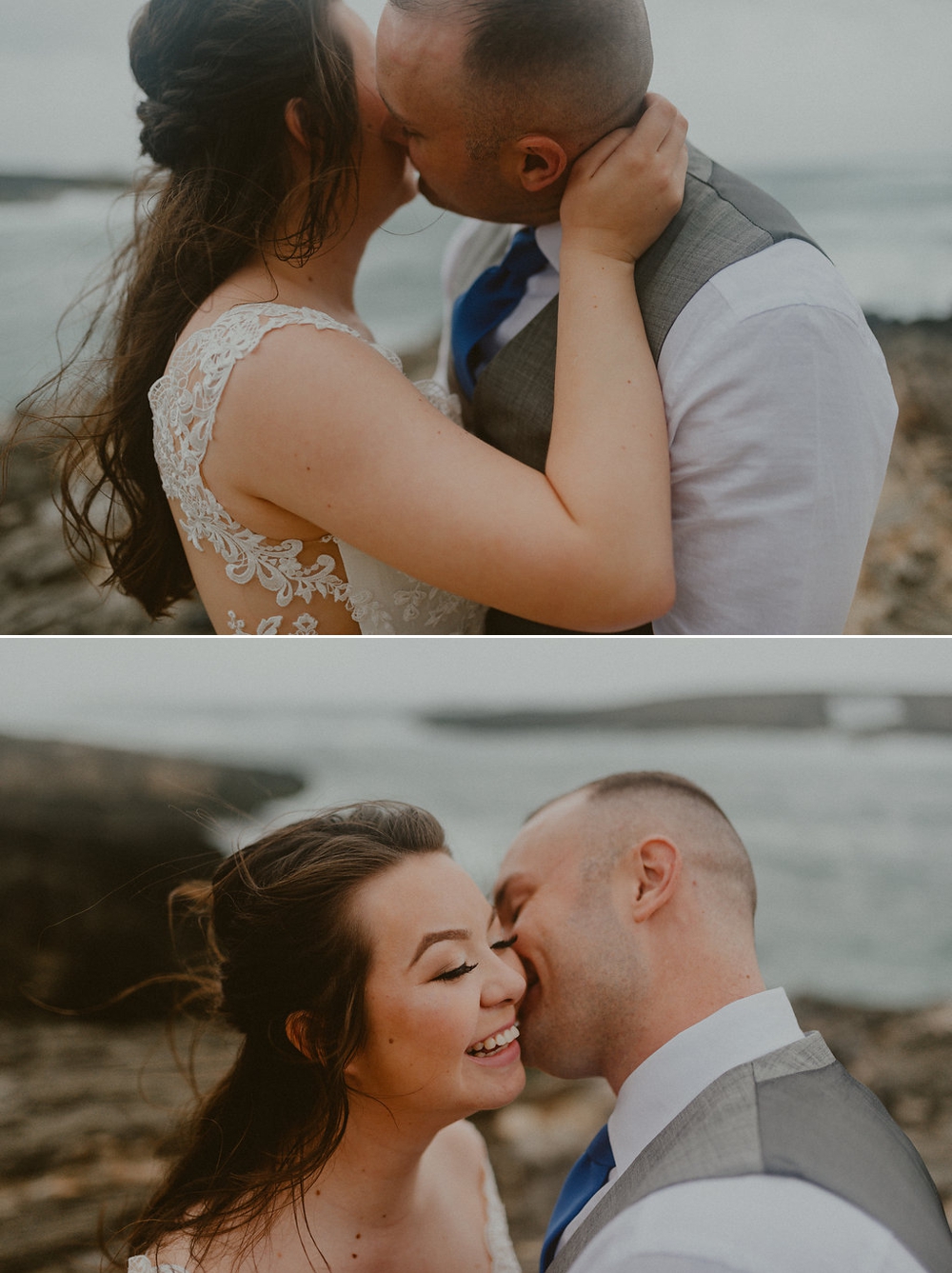 hawaii cliffside elopement | Laie Point wedding, Oahu Wedding Photographer