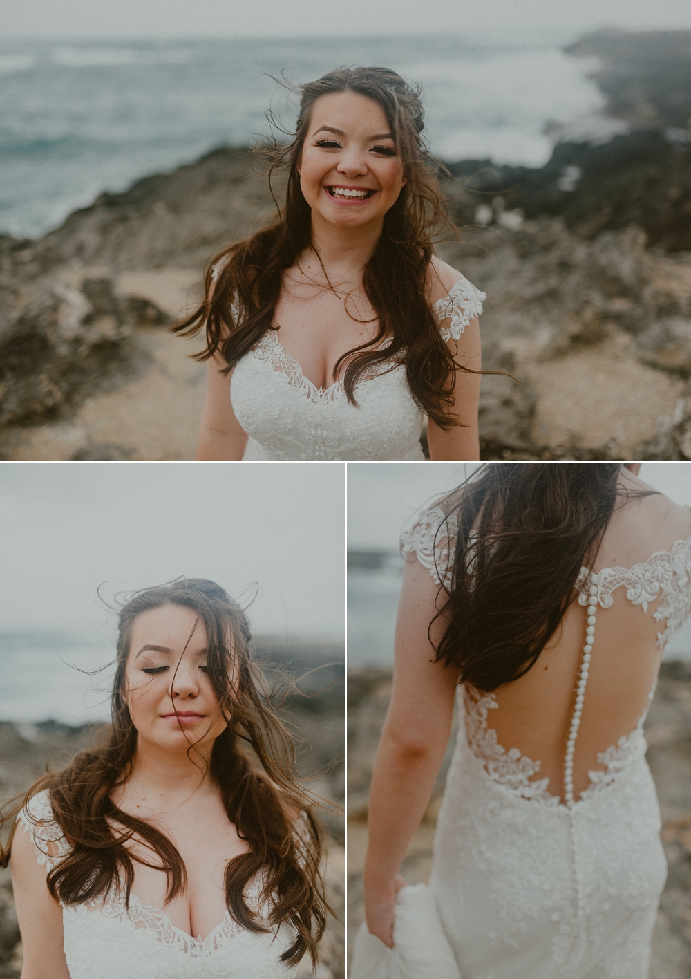 hawaii cliffside elopement | Laie Point wedding, Oahu Wedding Photographer