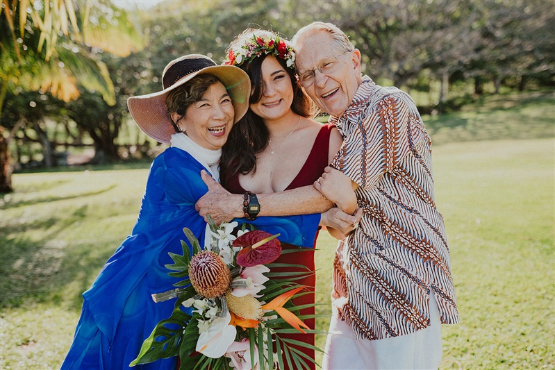 Paliku Gardens Kuala Ranch, Hawaii Wedding Photographer, Hawaii Weddings, Tropical Boho Wedding Style | Chelseaabril.com