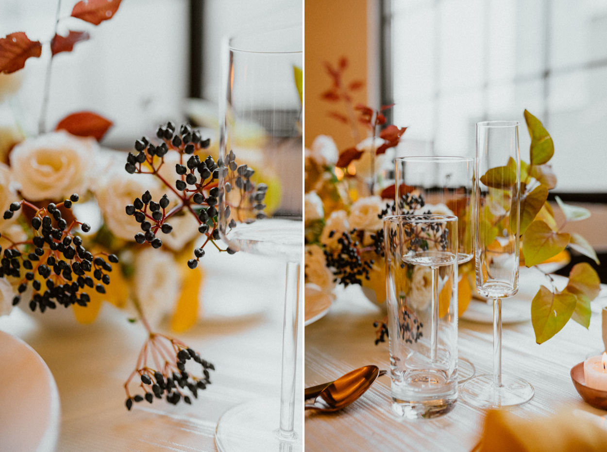 Block 41 wedding and elopement table details all inspired wedding