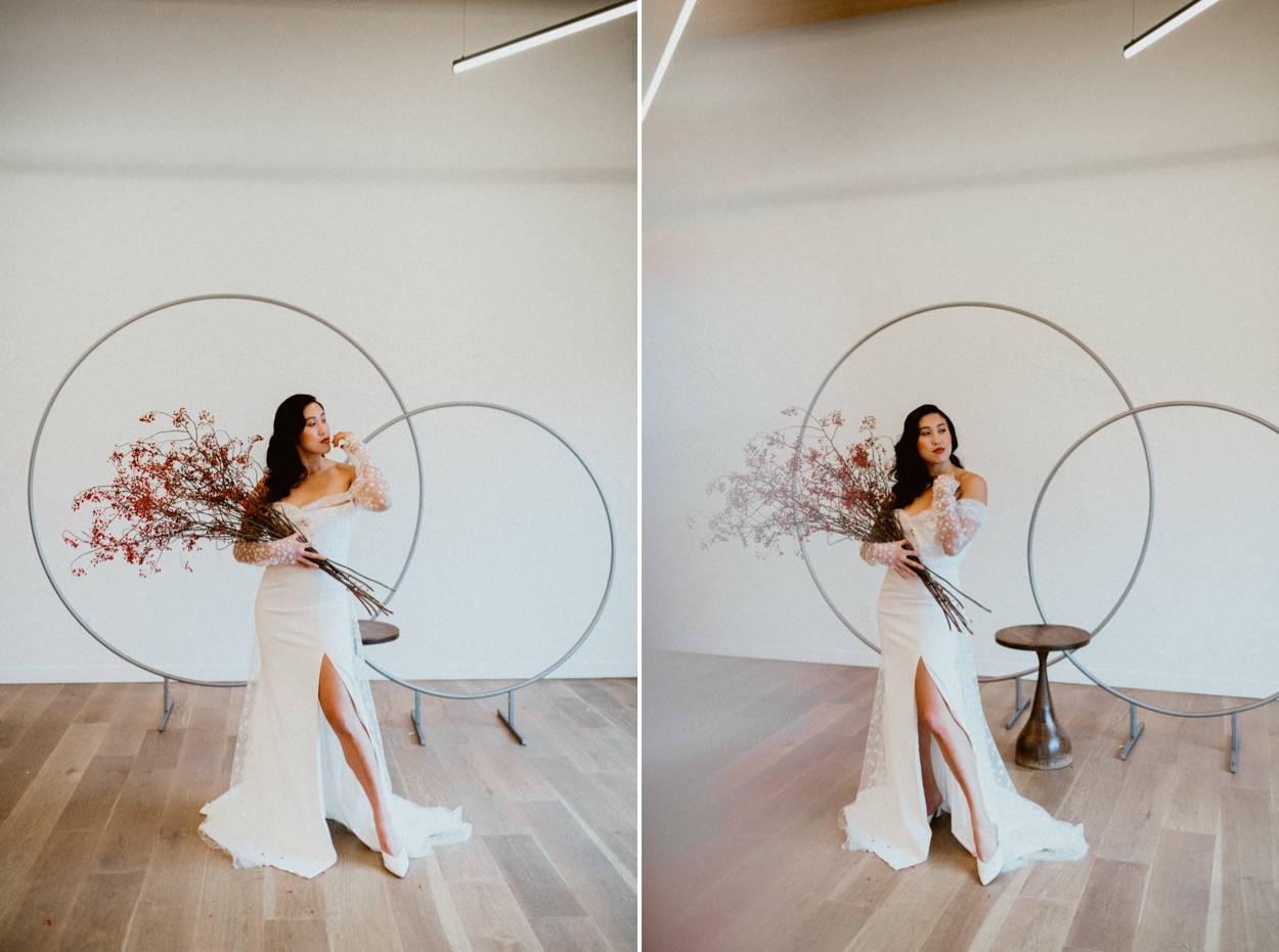 Asian bride pose ideas Block 41 inspiration for wedding and elopement