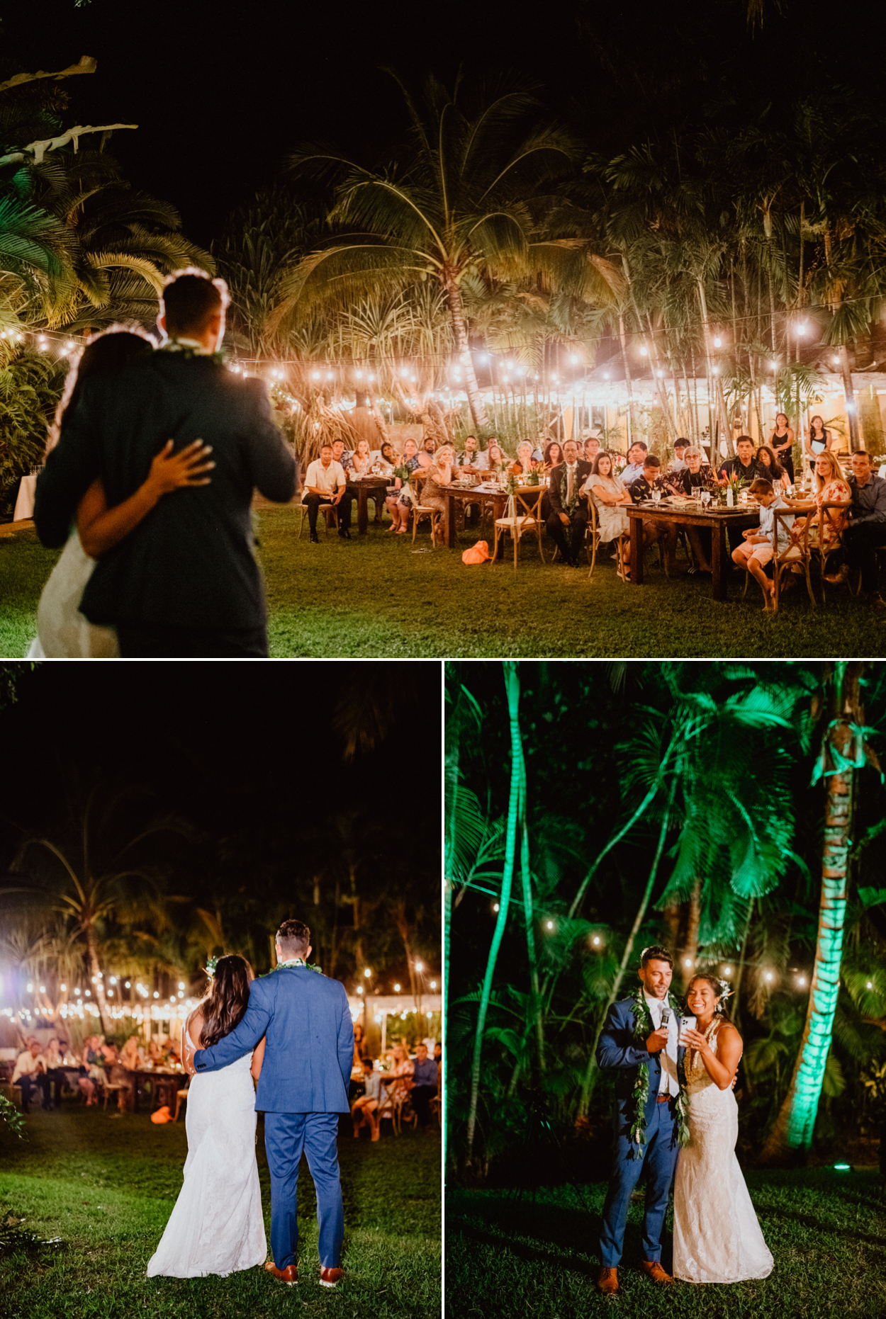 Wedding reception at hale koa estate hawaii