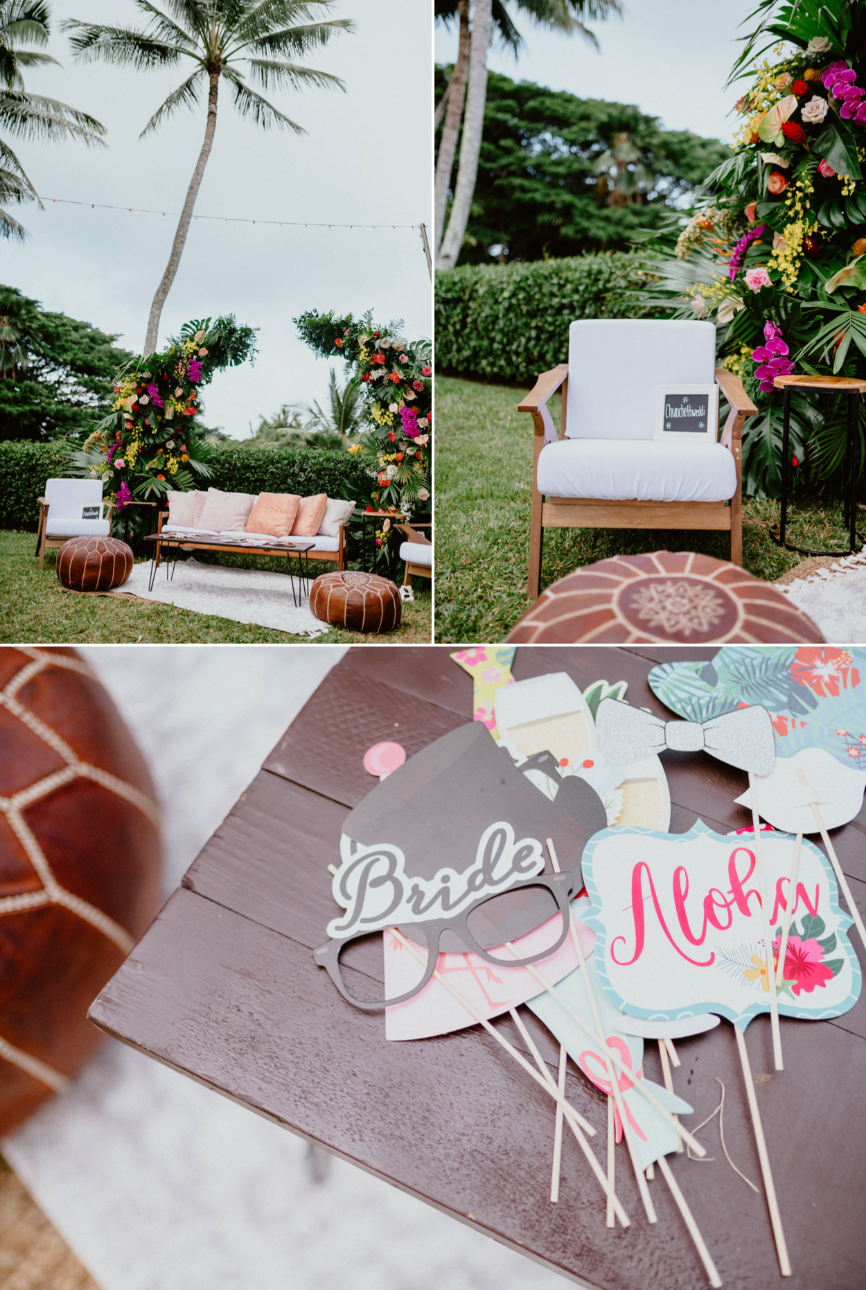 Moli'i fishpond Hawaii wedding rentals from aloha artisans