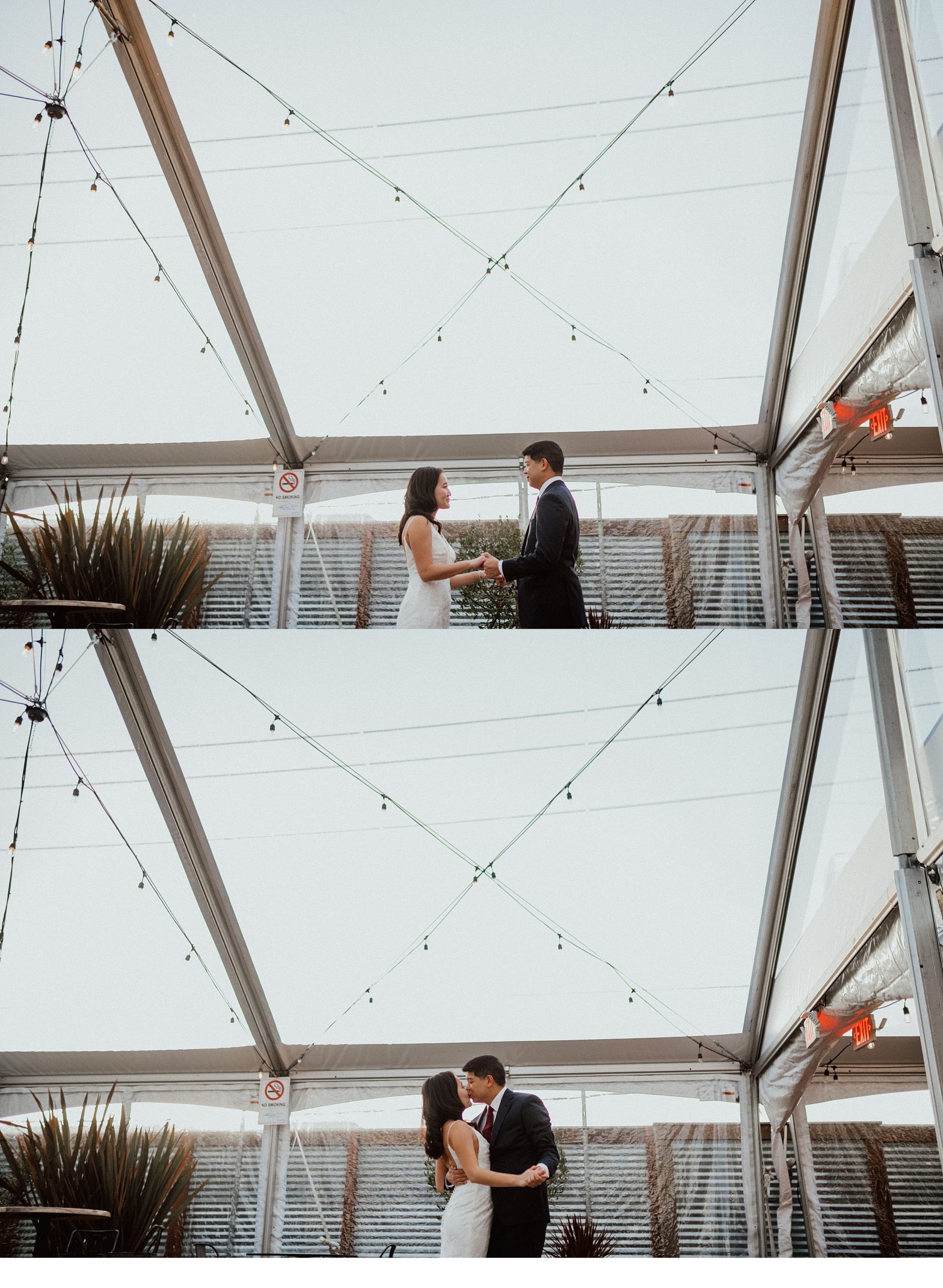 couple at within sodo rooftop space